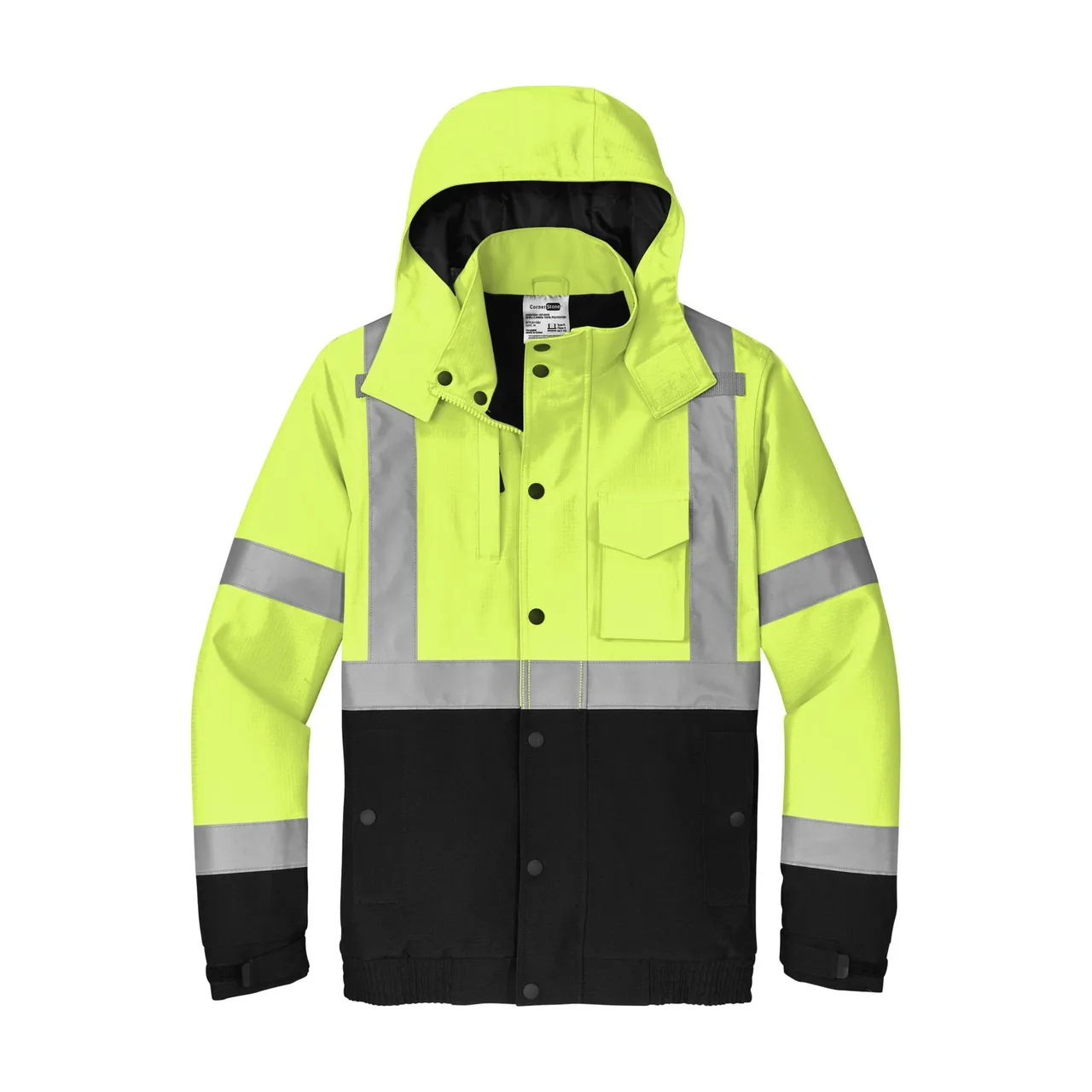 CornerStone Safety Yellow ANSI 107 Class 3 Waterproof Insulated Ripstop ...